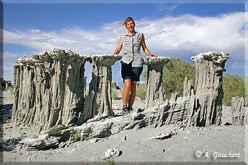 Andrea mit Sand Tufa